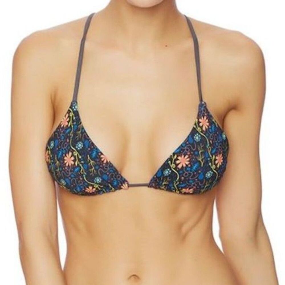 Basta Surf Floral Print Reversible Triangle Top